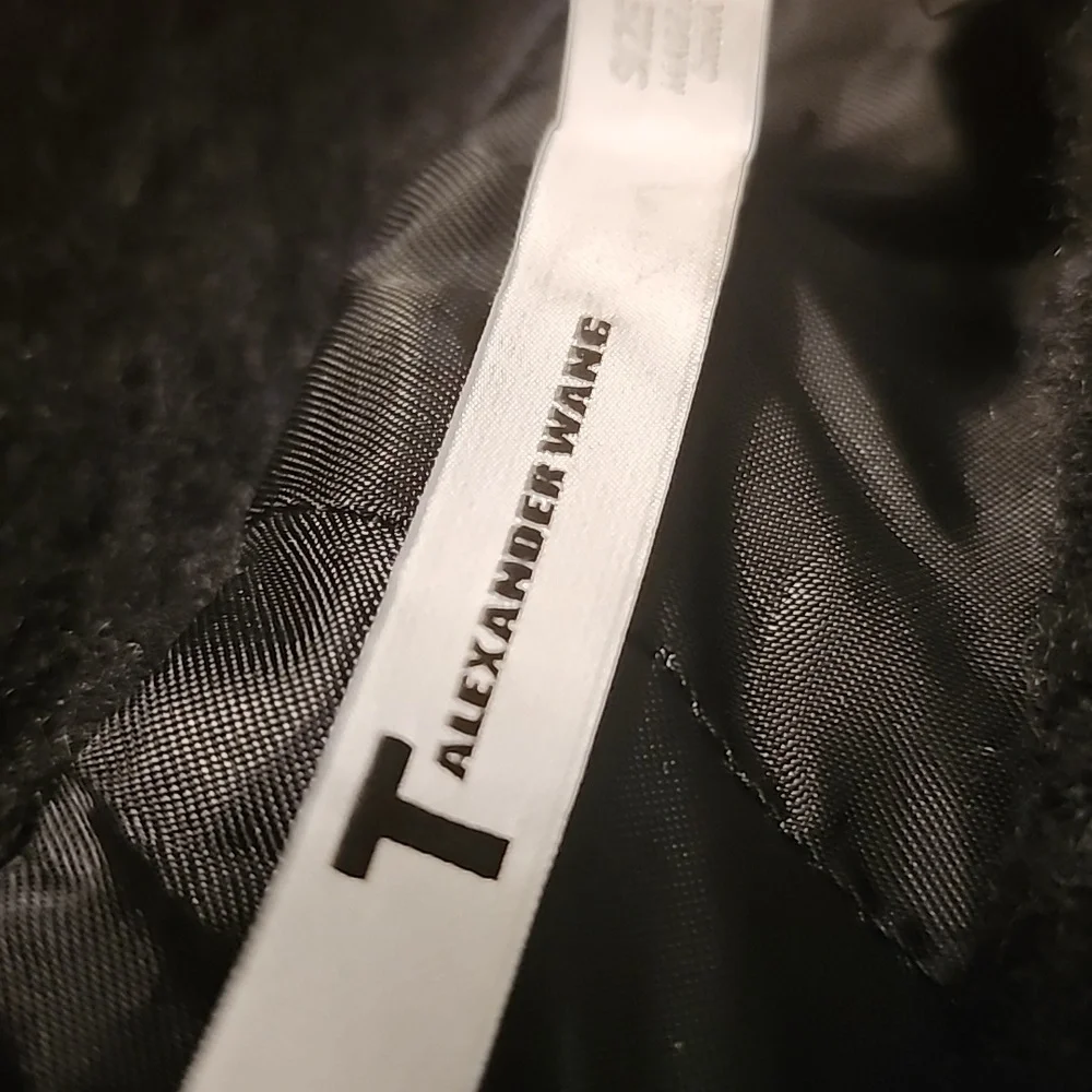 Alexander Wang Womens black skirt winter wool alpaca cupro new with tag authenti - Picture 13 of 13